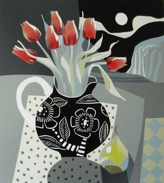 Кофанов а. декоративный натюрморт эстамп