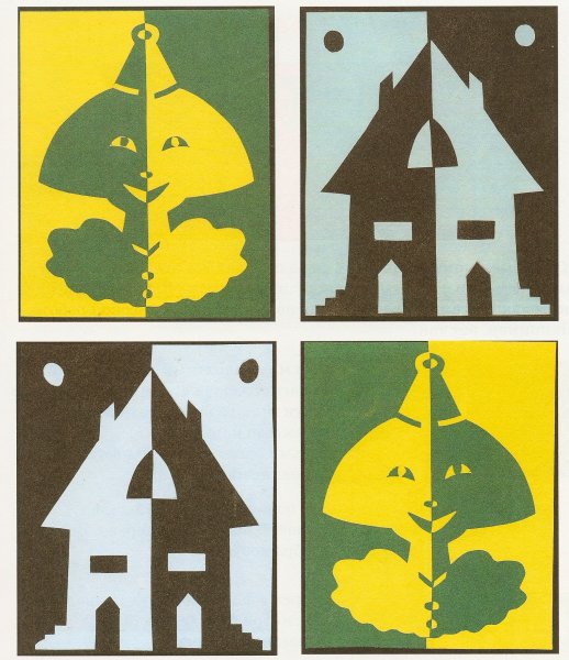 Декоративная аппликация из бумаги