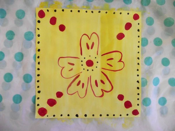 Декоративное рисование на кадрат