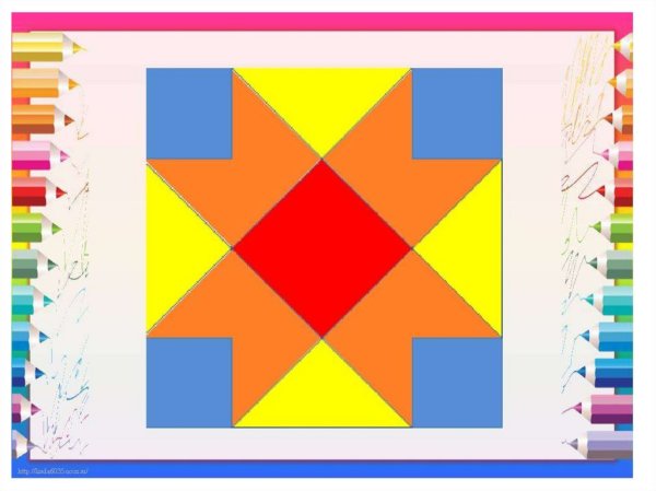 Геометрический узор в квадрате