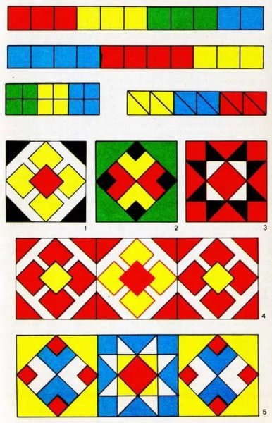 Геометрический орнамент в полосуде