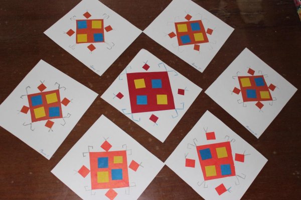 Аппликация украшение платочка