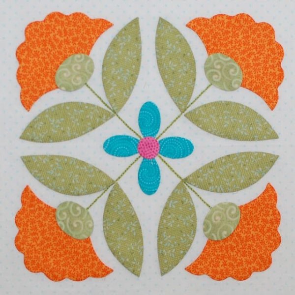 Декоративный узор в квадрате