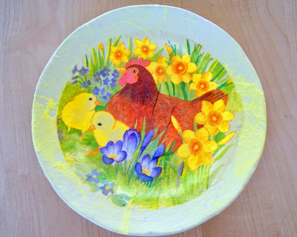 Аппликация тарелка