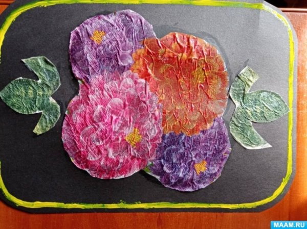 Аппликация Жостовский поднос