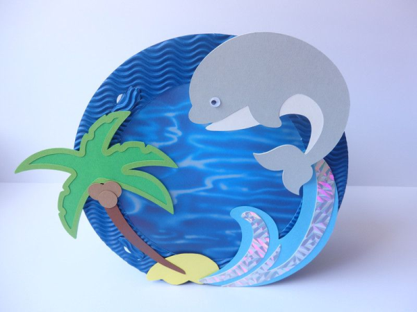 Поделка Дельфин из бумаги