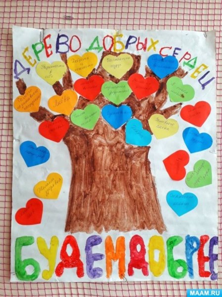 Апликация на тему "доброта"