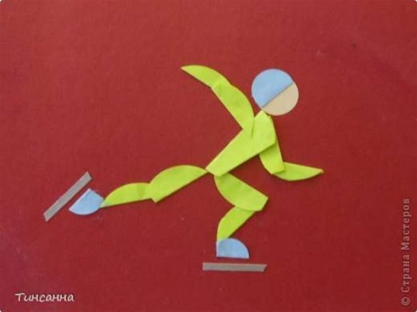 Аппликация на тему спорт