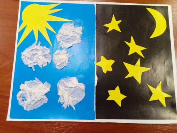 Поделка день ночь для малышей