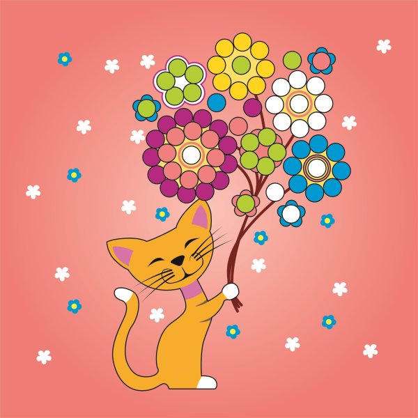 Аппликация кот