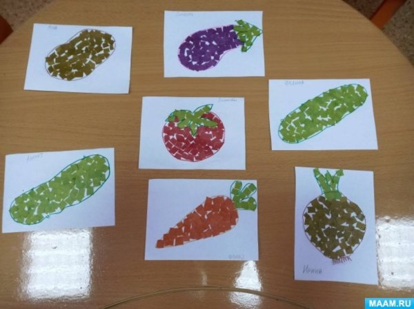 Нетрадиционное рисование овощи