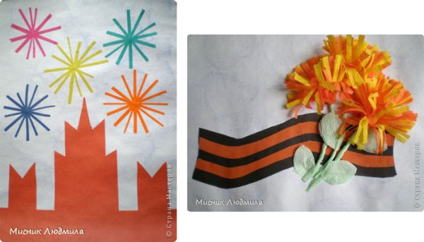 Аппликация ко Дню Победы в детском саду