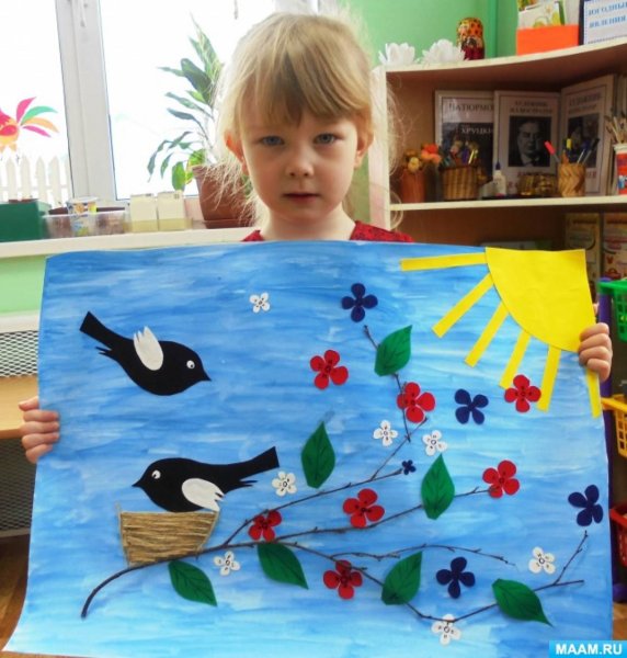 Коллективная работа ко Дню птиц