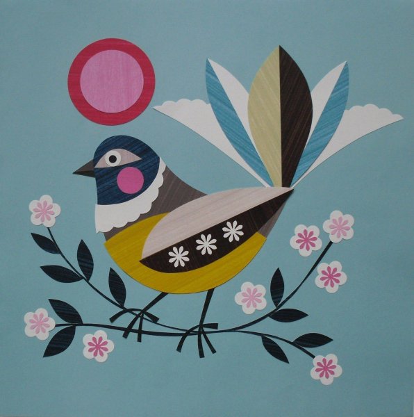 Аппликация птицы