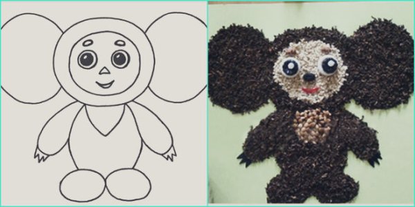 Аппликация сказочный герой