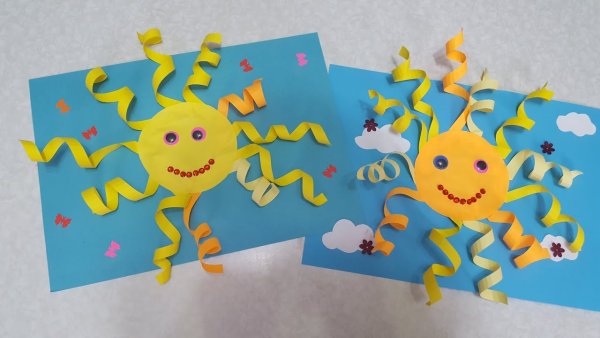 Аппликации солнце