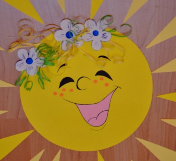 Солнышко из бумаги