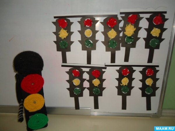 Поделки ко Дню светофора в подготовительной группе