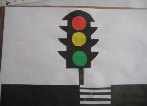 Рисование светофор старшая группа