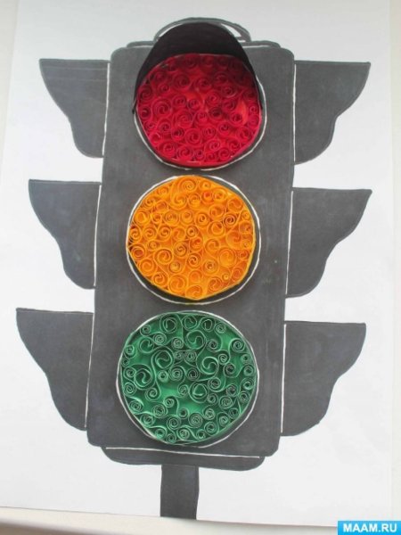 Светофор поделка для детского сада