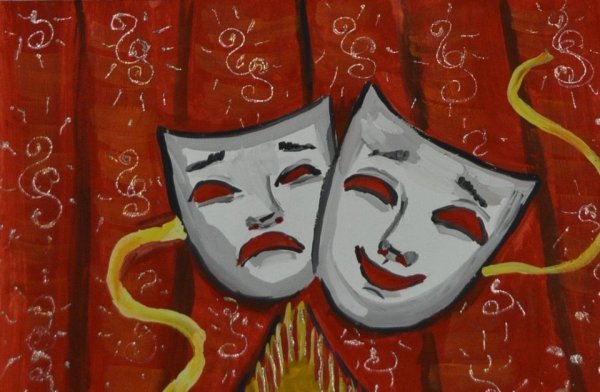 Рисование Театральная маска