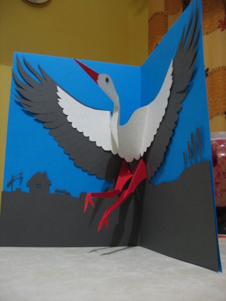 Поделка журавль