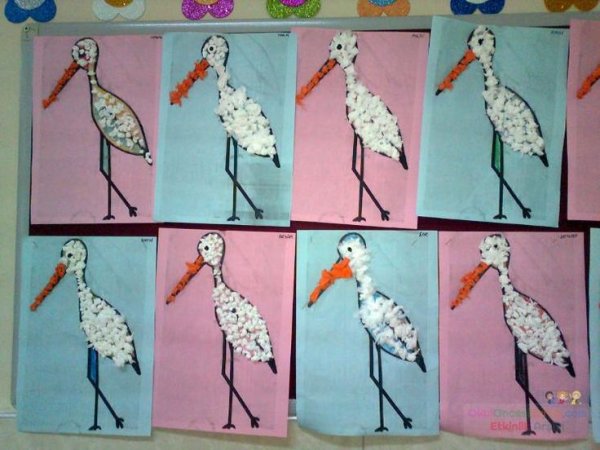 Поделка журавль