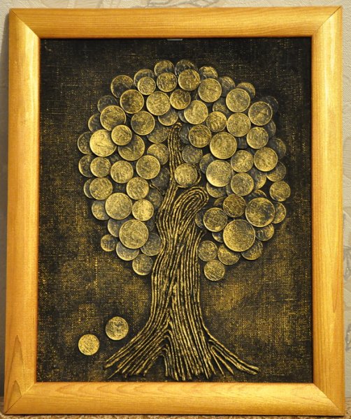 Дерево из монет