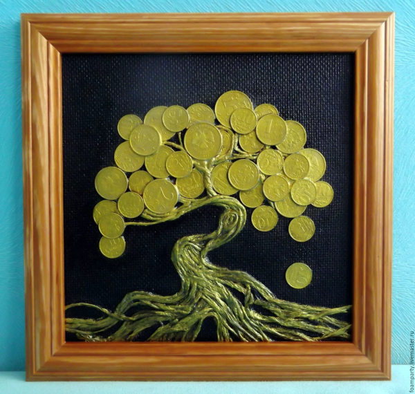 Панно из монет