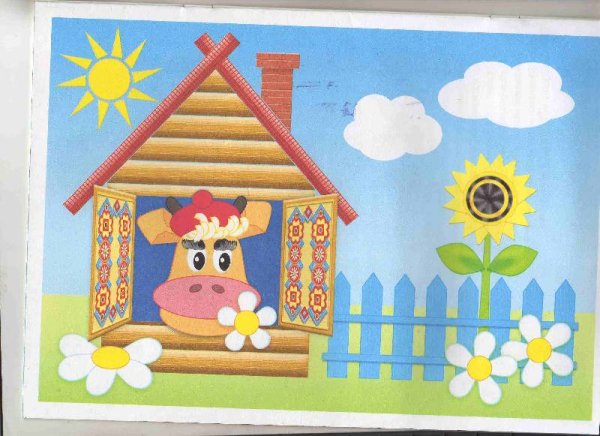 Аппликация изба