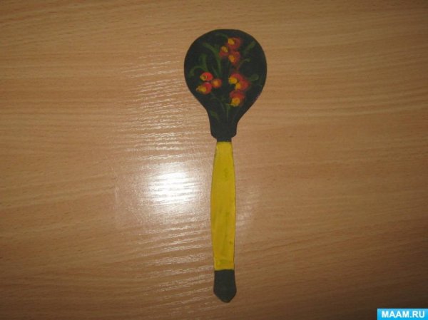 Хохлома для средней группы ложка