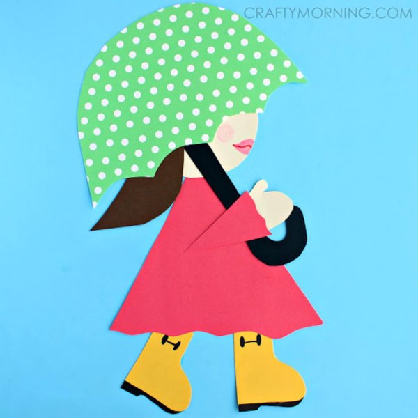 Аппликация девушка