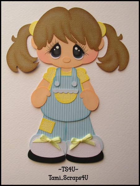 Объемная аппликация куклы