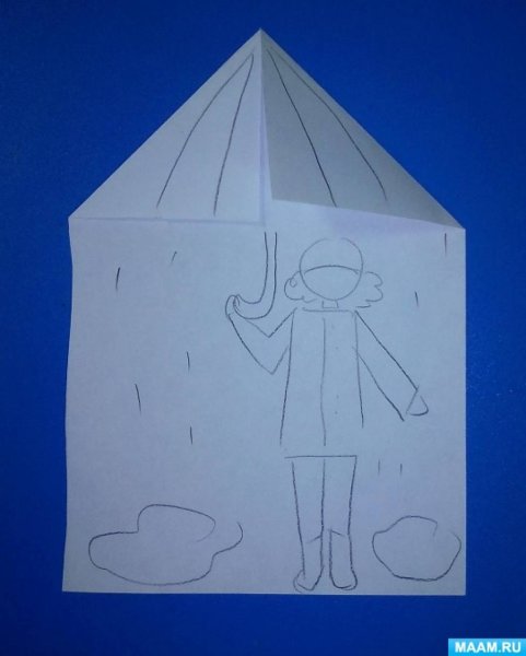 Рисование зонта в подготовительной группе