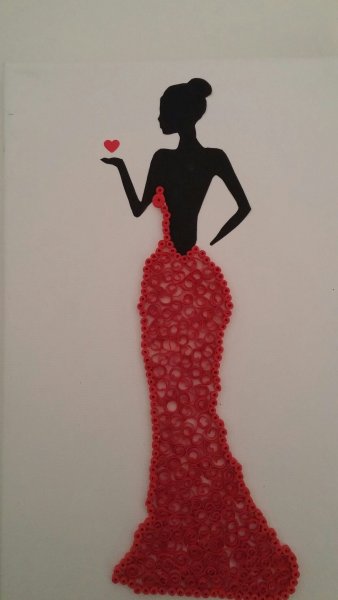 Квиллинг девушка