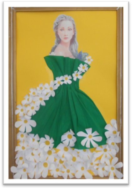 Объемная аппликация цветы