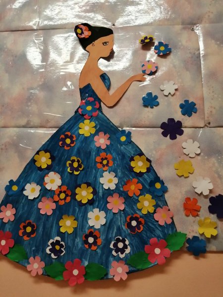 Аппликация на платье