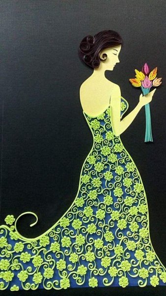 Квиллинг девушка