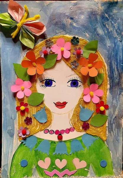 Девушка Весна поделка