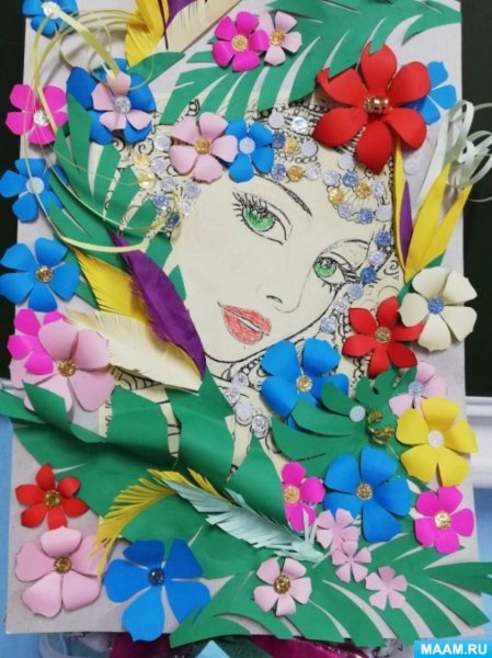 Аппликация Весна