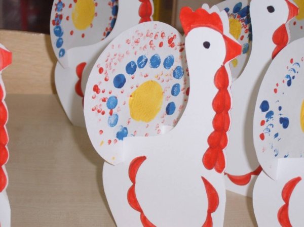 Дымковская игрушка индюк из бумаги