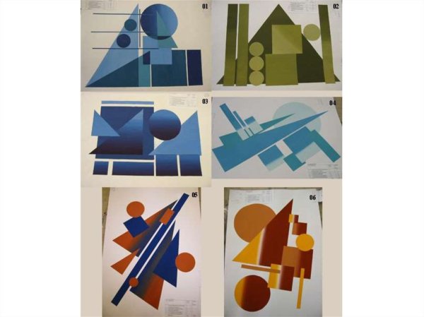 Композиция из геометрических фигур