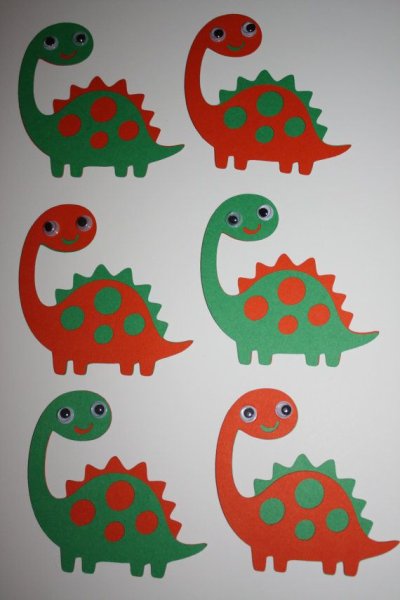 Динозавр аппликация для детей