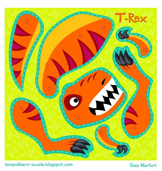 Вырезалки динозавры