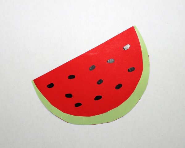 Долька арбуза из бумаги