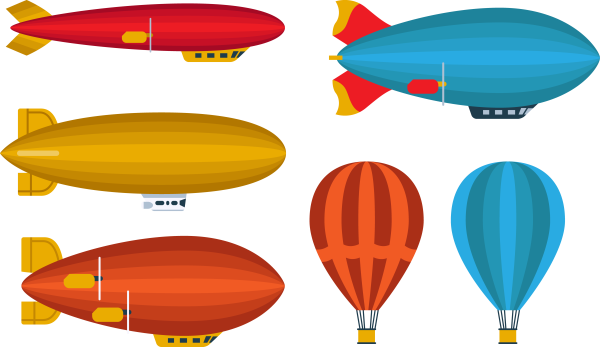 Дирижабль вектор