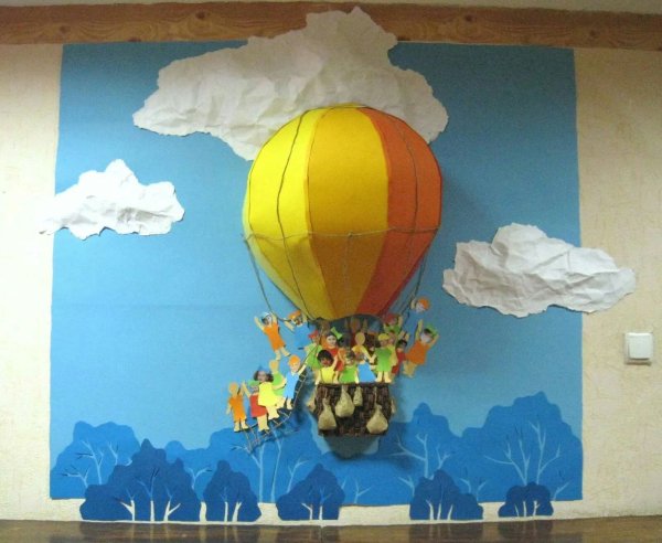 Воздушный шар поделка