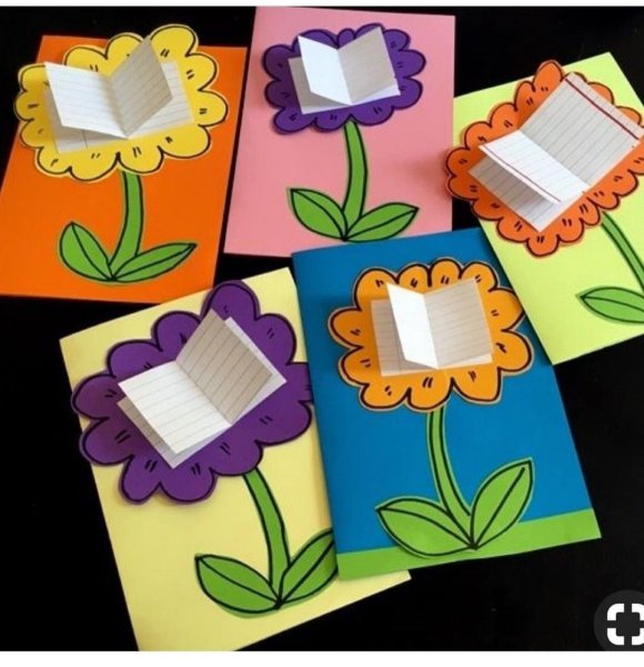 Подарок маме из цветной бумаги