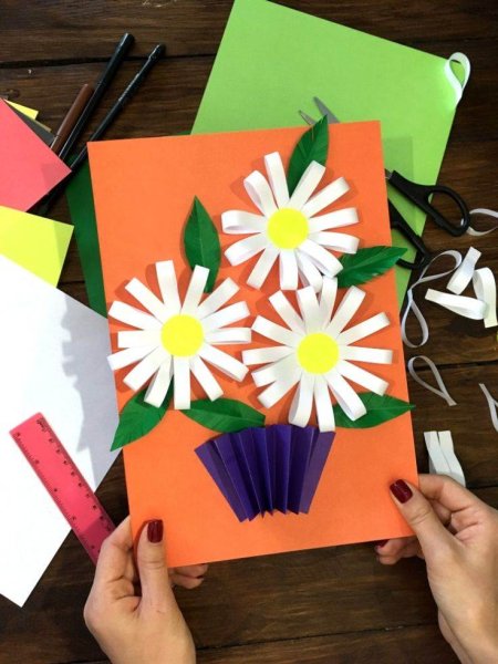 Открытка для бабушки своими руками