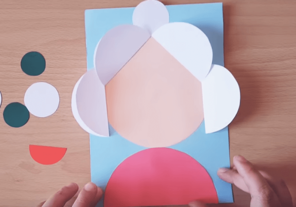 Аппликация для бабушки